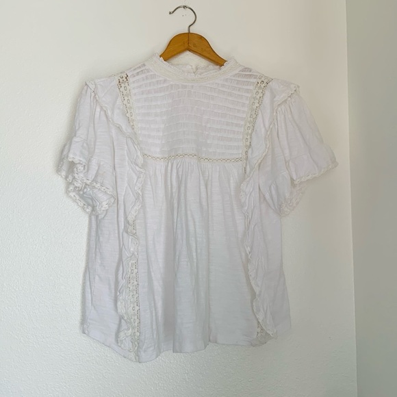 NWT Free People Le Femme Tee in White - Picture 9 of 14